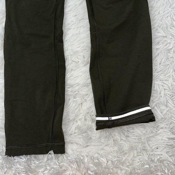 Lululemon Time To Sweat Crop 23" Dark Olive - Picture 2 of 9